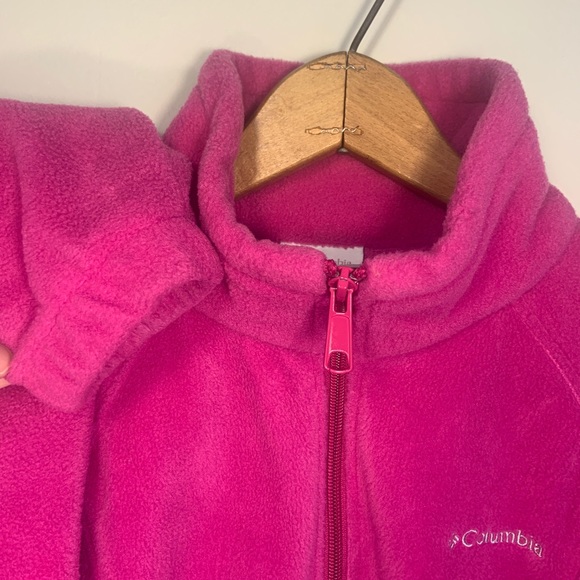 Columbia Medium Fuchsia Pink Zip-up Fleece - Picture 4 of 8